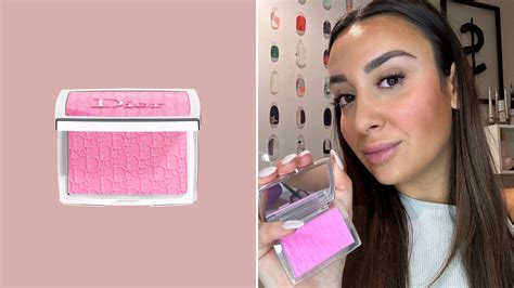 dior glow blush|dior blush with flushed cheeks.